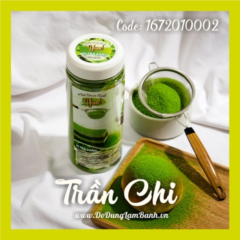 Bột Decor bánh YUM - Vị TRÀ XANH - Hủ 300gr