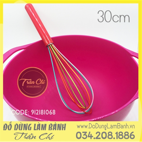 Phới lồng sắc màu cán nhựa - 30cm