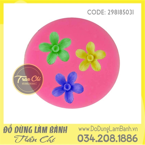 Khuôn silicone Hoa dại nhí 3c