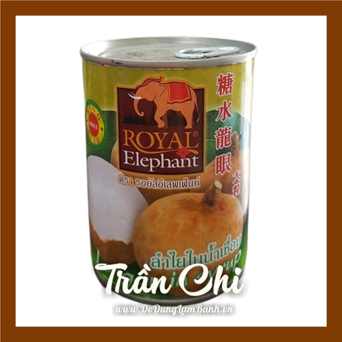 NHÃN ngâm đóng lon Thái Lan Royal Elephant (Voi đỏ) - 565GR (21/2)