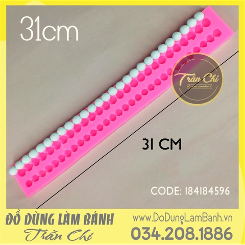 Khuôn silicone Viền chuỗi hạt 2c 31cm