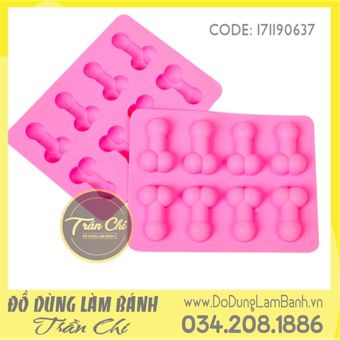 Khuôn silicone vỉ Penish nhỏ 8c