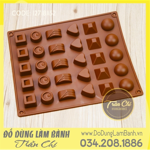 Khuôn silicone vỉ Chocolate 6 loại 30c (Updated 10/02/2022)