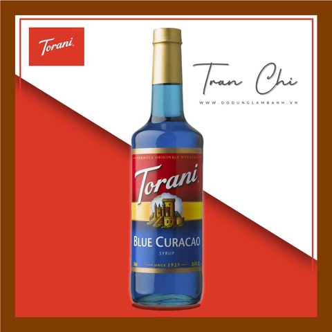 Syrup VỎ CAM Blue Curacao hiệu TORANI - 750ML (1/8)