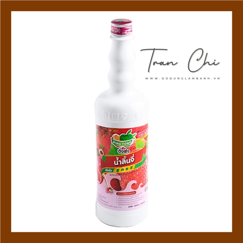 Siro VẢI Lychee DING FONG Thái Lan - Chai 755ml (2/1) (T12)