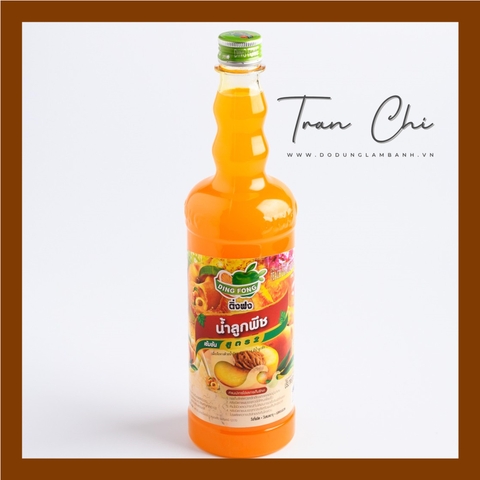 Siro ĐÀO Peach DING FONG Thái Lan - Chai 755ml (2/1) (T12)