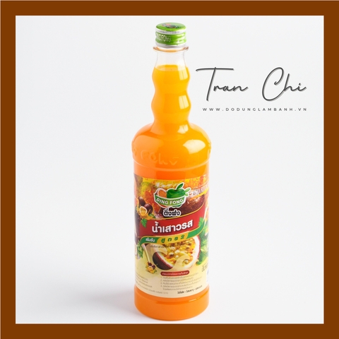 Siro CHANH DÂY Passion Fruit DING FONG Thái Lan - Chai 755ml (2/1) (T12)