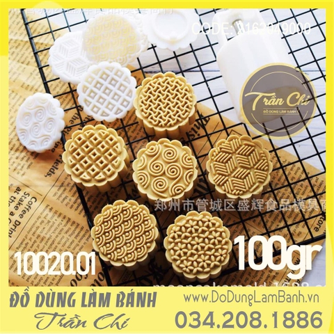 Khuôn TTLX 100gr - 06 mặt tròn Hoa văn NHẬT (10020.01)