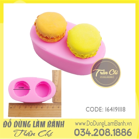 Khuôn silicone Bánh macaron 2c nhỏ