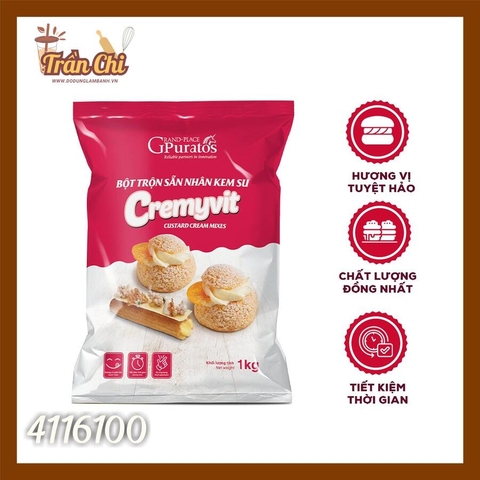 Bột trộn NHÂN SU kem CREMYVIT PURATOS Grand-Place (IM-CREM-04) - BAO 5KG (1/1)