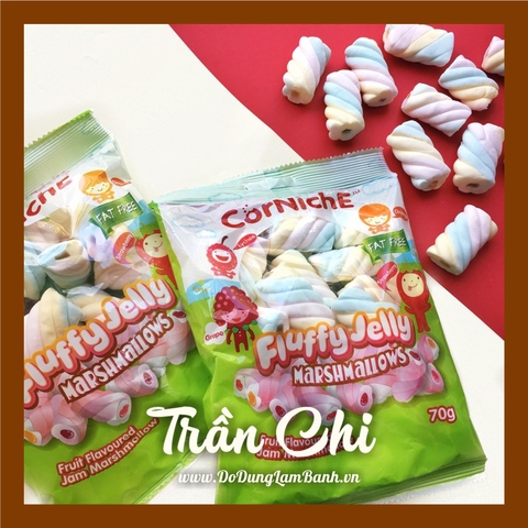 Kẹo xốp FLUFFY JELLY Marshmallows Tròn XOẮN Corniche - 70GR (5/10)
