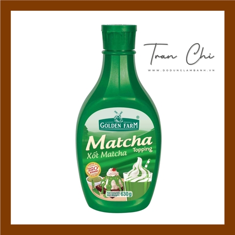 Xốt Topping TRÀ XANH MATCHA Golden Farm - Chai 630GR (3/5)