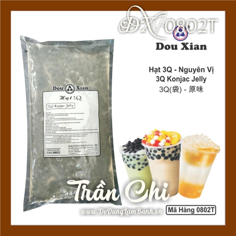 DX-0802T - Thạch 3Q Ngọc Trai TRẮNG KONJAC DOUXIAN - Gói 2KG (1/3)