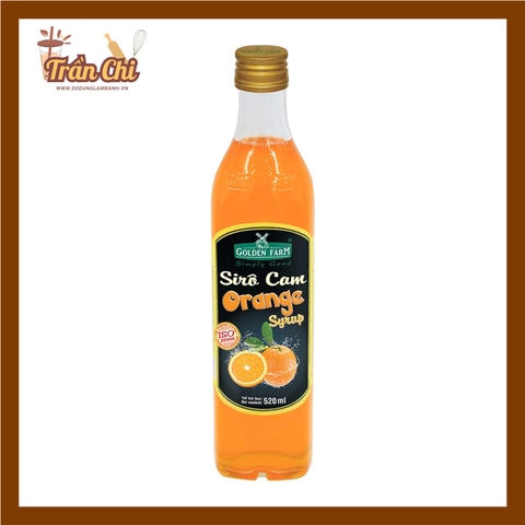 Siro CAM Orange GOLDEN FARM - 520ML (24/6)