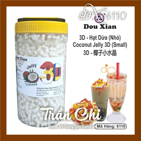 DX-6110 - Thạch 3D JELLY Hạt DỪA Nhỏ DOUXIAN - Hủ 2.5KG (29/3)