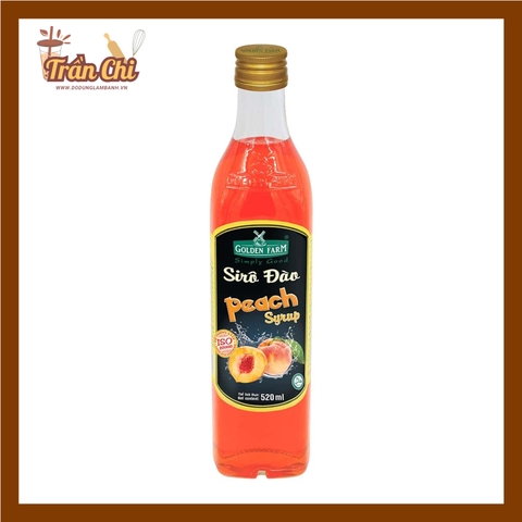 Siro ĐÀO Peach GOLDEN FARM - 520ML (24/6)