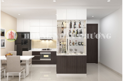 THIẾT KẾ NỘI THẤT CĂN HỘ THE SUN AVENUE 2 PHÒNG (78 M2)