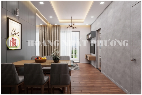 THIẾT KẾ NỘI THẤT CĂN HỘ SAIGON SOUTH RESIDENCES (65M2) 2 PN