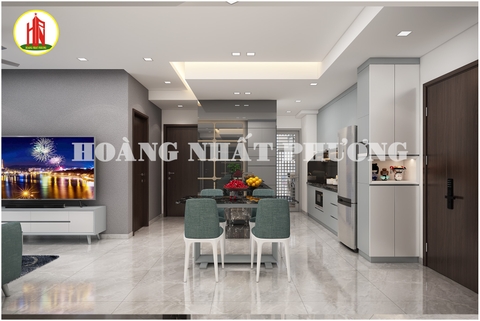 THIẾT KẾ NỘI THẤT CĂN HỘ THE PEAK - MIDTOWN QUẬN 7 - 2PN