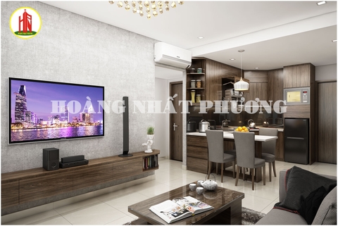 THIẾT KẾ NỘI THẤT CĂN HỘ SAIGON ROYAL A.27.18  (56 M2)