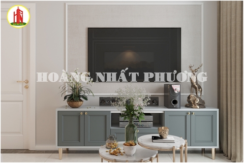 THIẾT KẾ NỘI THẤT CĂN HỘ SAIGON SOUTH RESIDENCES (A12A.10) 77M2 TÂN CỔ ĐIỂN