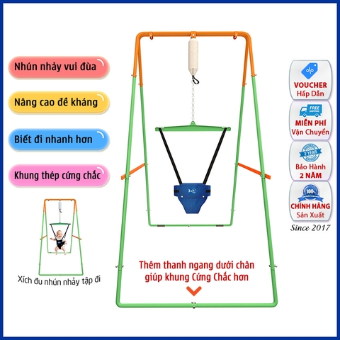 Xích Đu Nhún Nhảy JUMPER KIDS JPK102 Bộ Cao Cấp Cho Bé Vận Động, Tập Đi, Phát Triển Thể Chất