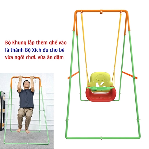 Khung Xích Đu Cho Bé JUMPER KIDS K102 Dùng Gắn Bộ Nhún Nhảy Và Ghế Xích Đu