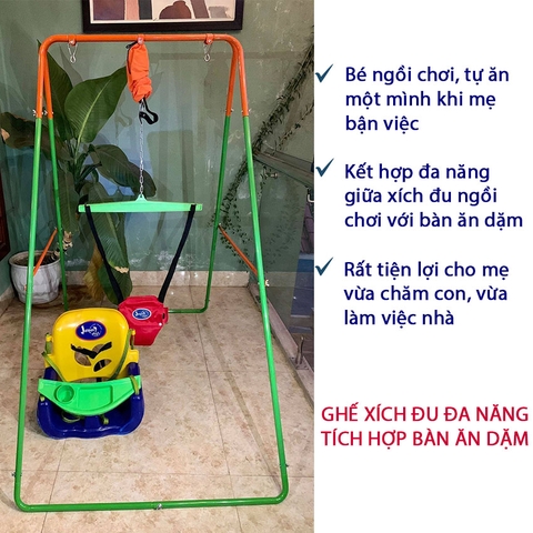 COMBO XÍCH ĐU NHÚN NHẢY + GHẾ JPKG102