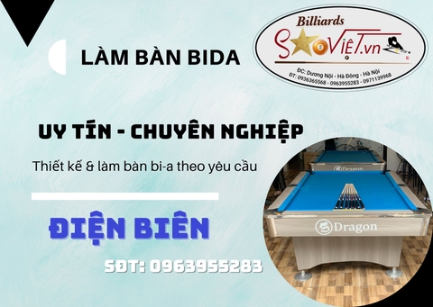 Thanh lý - mua bán - làm bàn bida uy tín #1 tại Điện Biên