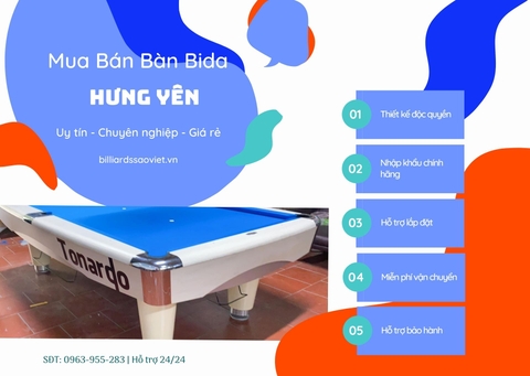 Bàn bida Hưng Yên nhập khẩu | Thanh lý bàn bi-a giá rẻ | 0963955283