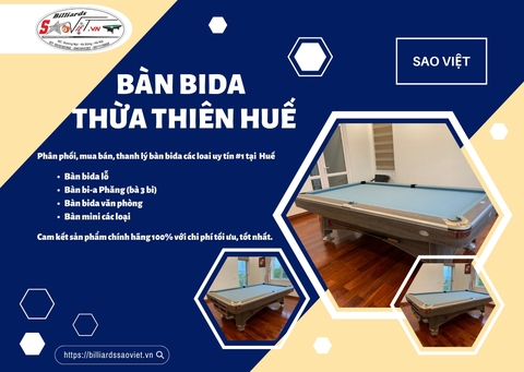 Giảm 20% Mua Bàn Bida Phăng Thừa Thiên Huế - Cơ Hội Duy Nhất