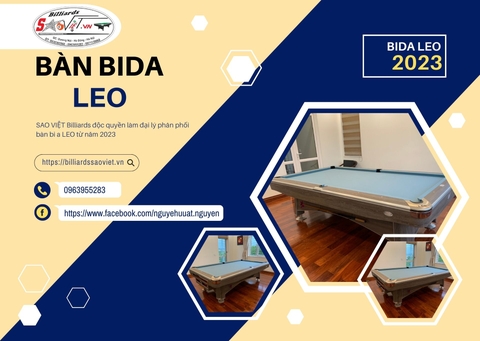 Sao Việt độc quyền phân phối bàn bi a LEO nhập khẩu Đài Loan