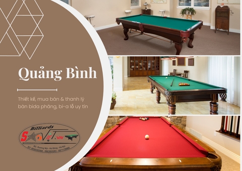 Thiết kế & lắp đặt bàn bida phăng Quảng Bình chuyên nghiệp
