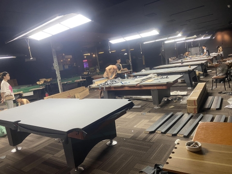 Thay nỉ bàn bida tại Thái Nguyên | Billiards Sao Việt – Chuẩn đẹp