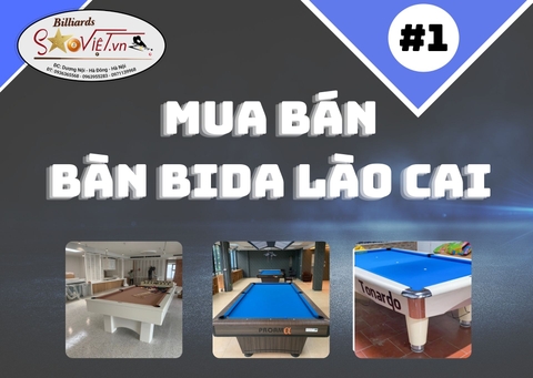 Mua bán bàn bida tại Lao Cai giá rẻ - nhập khẩu chính hãng 100%