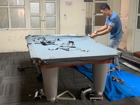 Thay nỉ bàn bida tại Nam Định | Nỉ nhập khẩu – Thi công nhanh 247