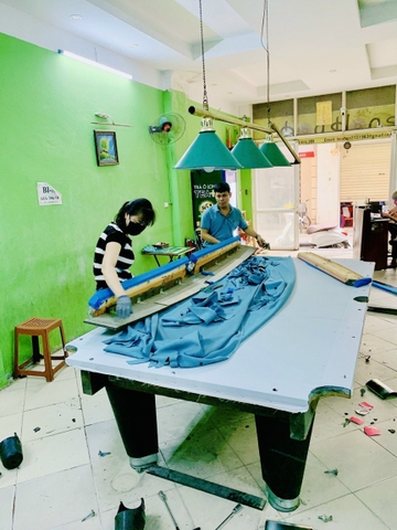 Thay vải bàn bida tận nơi cho khách Hàn Quốc | Nhanh – Chuẩn – Uy tín