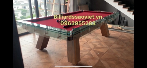 MẪU BÀN BIDA BẰNG KÍNH SANG TRỌNG ĐẲNG CẤP TRONG SUỐT