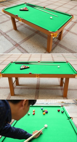 Bàn bi a mini Vân Gỗ Vàng