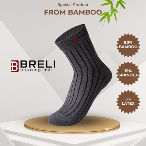 Tất nam cổ cao Bamboo BRELI - BTB2253-LGR
