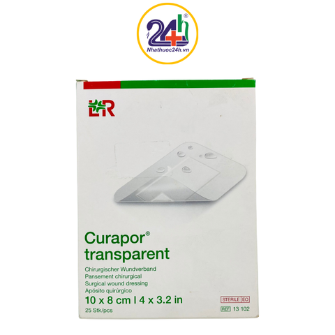 Băng gạc vô trùng trong suốt Curapor® transparent 10cm x 8cm