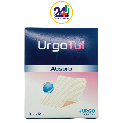 Urgotul Absorb 10cm x 12cm - Miếng băng xốp Lipido-colloid thấm hút