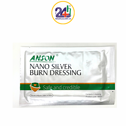 Băng dán Anson Nano silver wound dressing 35x 40cm