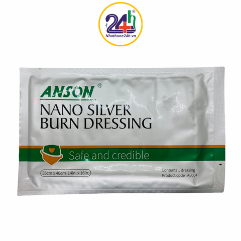 Băng dán Anson Nano silver wound dressing 9x 15cm