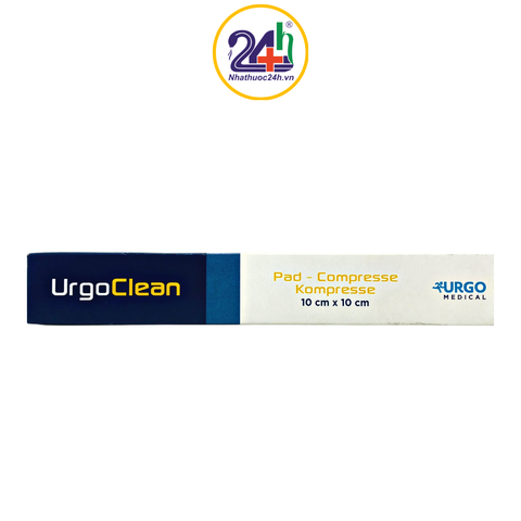 UrgoClean Pad 10cm x10cm - Gạc thấm hút và loại bỏ mảnh hoại tử