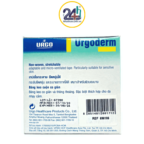 Băng keo y tế Urgoderm 10cm x 2,5m