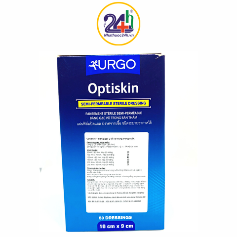 URGO Optiskin 100x90 - Miếng băng dính vô trùng không thấm nước