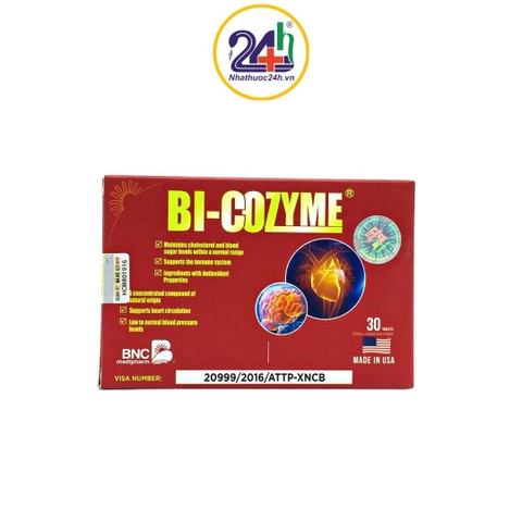 Bi-Cozyme - Điều Hòa Huyết Áp, Phòng Chống Tai Biến Mạch Máu Não