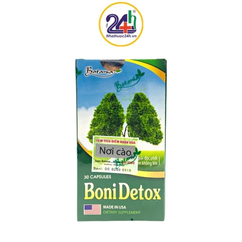 Boni Detox - Viên Uống Hỗ Trợ Giải Độc Phổi Và Bảo Vệ Phổi Khỏe Mạnh