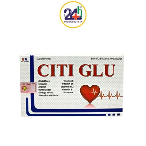 Citi Glu - Cải Thiện Chức Năng Não Bộ, Tăng Cường Sức Khỏe Thần Kinh